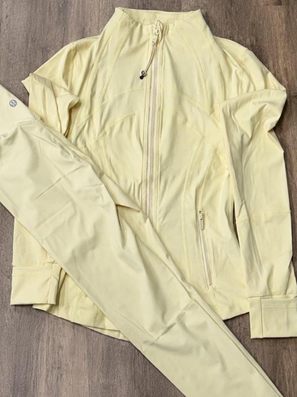 Lululemon Define Cropped Jacket Set Buttercream